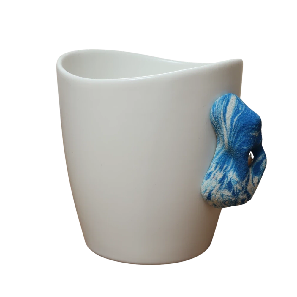A funny 500ml mug but with a rock climbing hold handle.